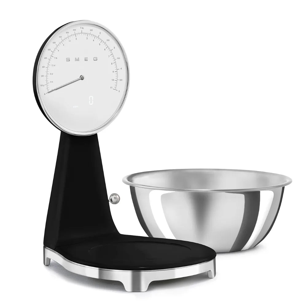 Smeg Analog and Digital Kitchen Scales Retro - Black | KSF01BLWW