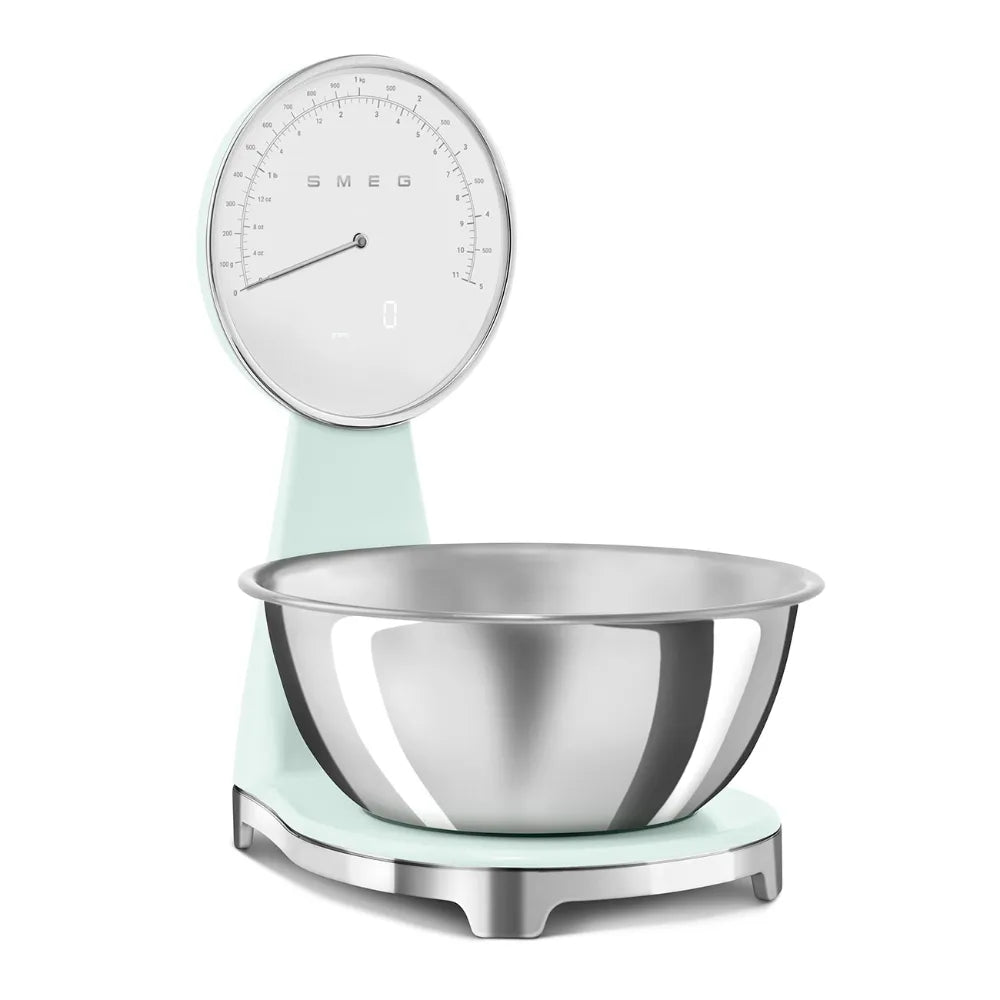 Smeg Analog and Digital Kitchen Scales Retro - Pastel Green | KSF01PGWW