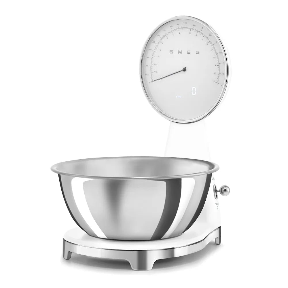 Smeg Analog and Digital Kitchen Scales Retro - White | KSF01WHWW