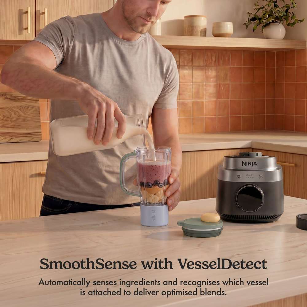 Ninja CrushBOSS 3 in 1 Kitchen System with Food Processor and Tumbler - Onyx | LB401UKBK