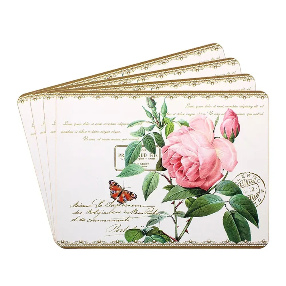Dunlevy Redoute Rose Placemat Set of 4 | PG6385
