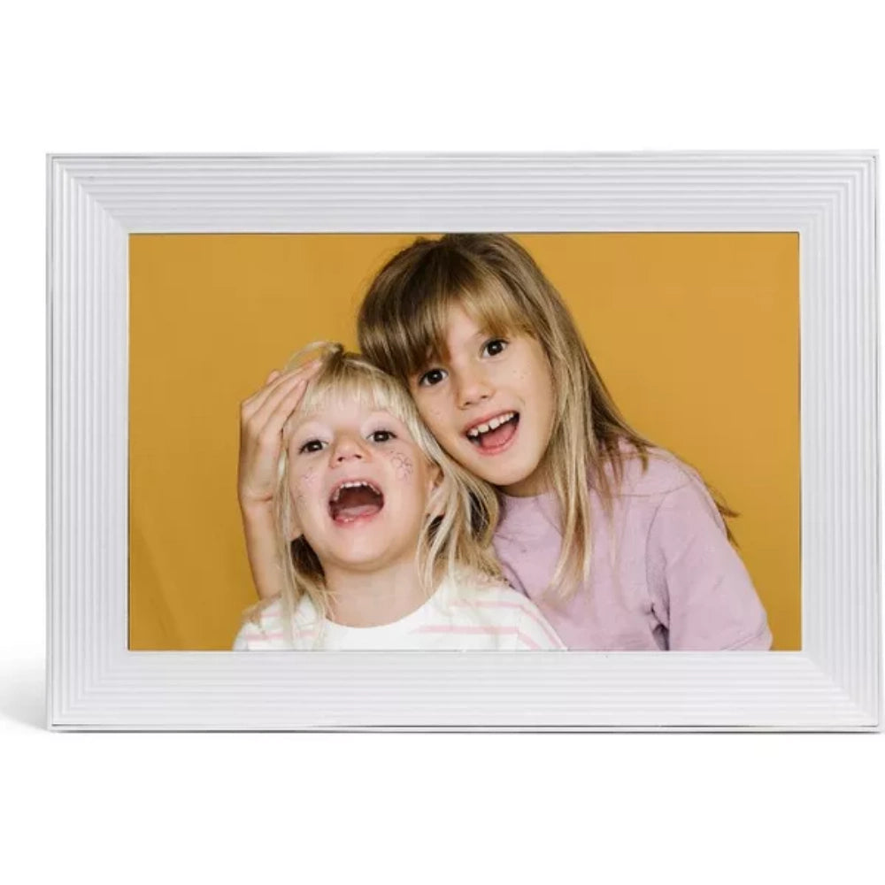 Aura Carver 10.1 Inch WiFi Digital Photo Picture Frame - Seasalt White
