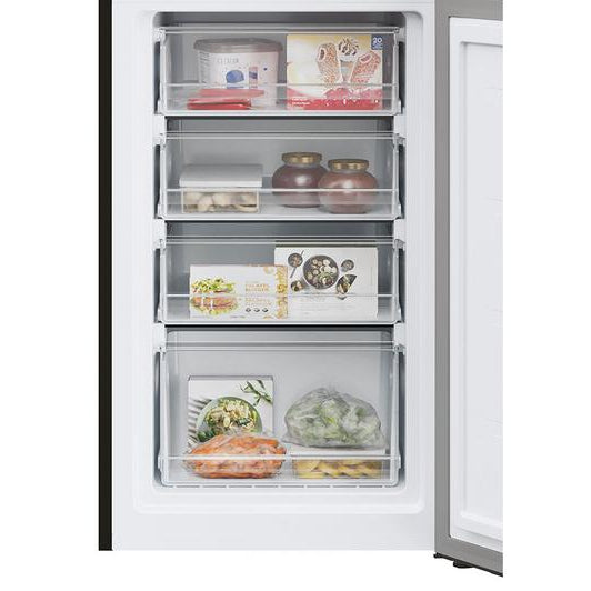 Hoover 176cm 50/50 Fridge Freezer - Black | HOCT3L517EBK