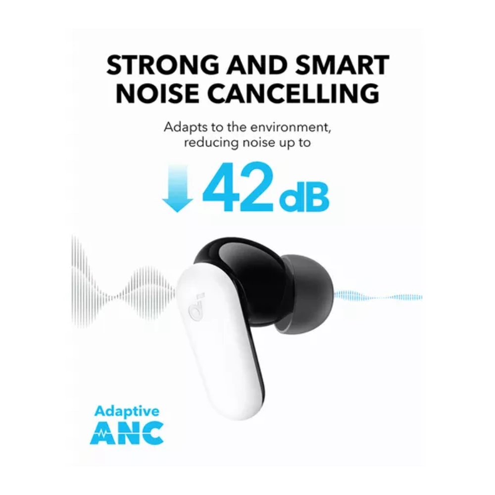 Soundcore R50i NC Noise Cancelling Earbuds - White | A3959G21