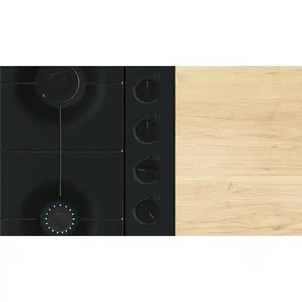 Bosch Series 2 60cm Gas Hob - Black Enamel | PBP6B6K60