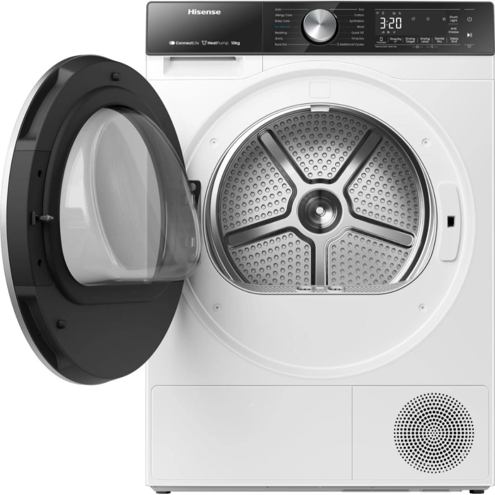 Hisense 5S Series 10 kg Heat Pump Tumble Dryer WiFi Enabled - White | DH5S102BW