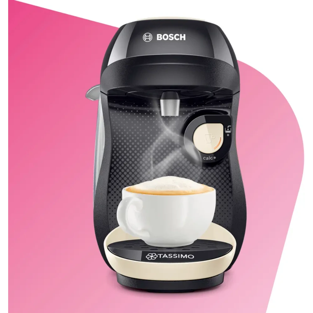 Bosch Tassimo Happy Pod Coffee Machine - Cream/Black | TAS1007GB