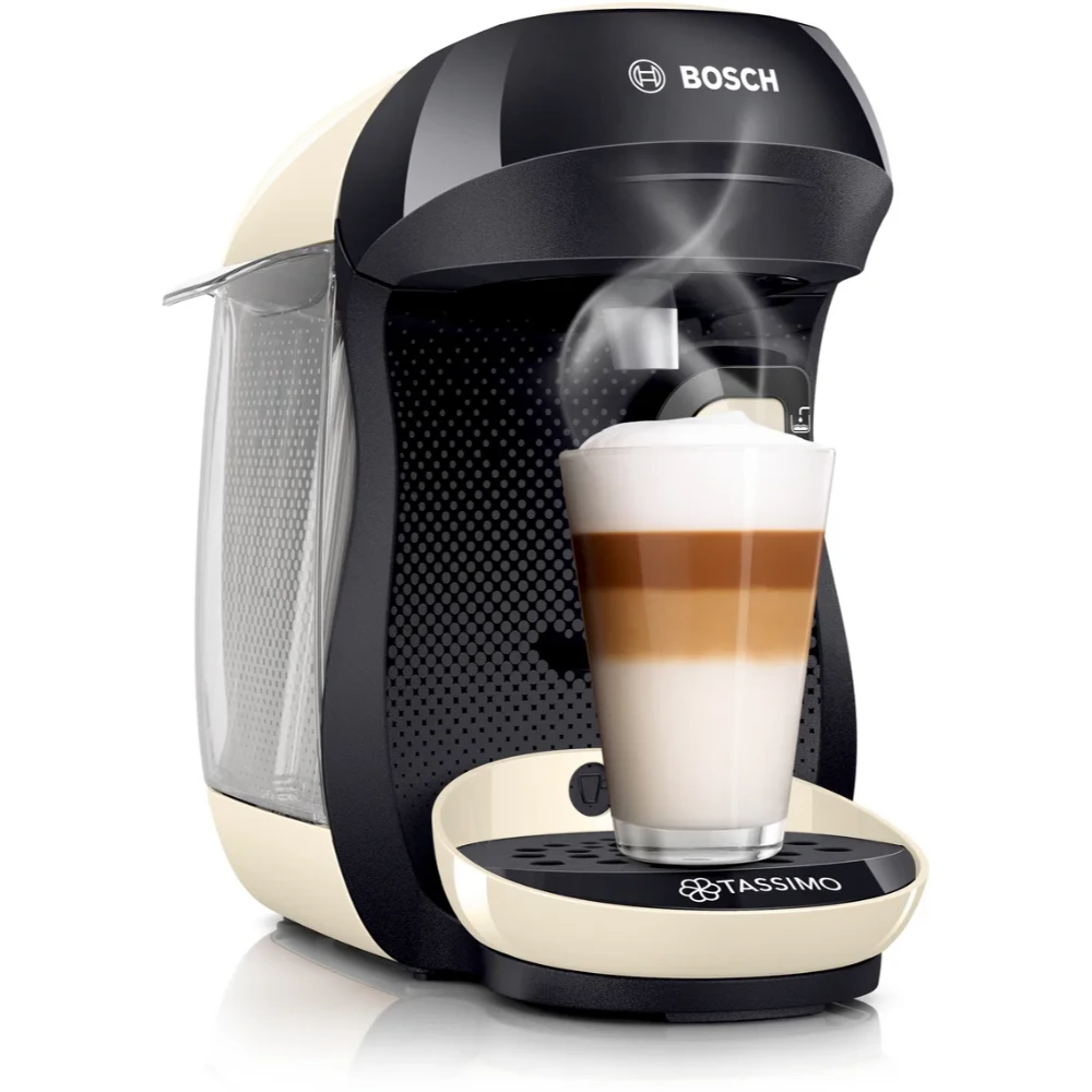 Bosch Tassimo Happy Pod Coffee Machine - Cream/Black | TAS1007GB