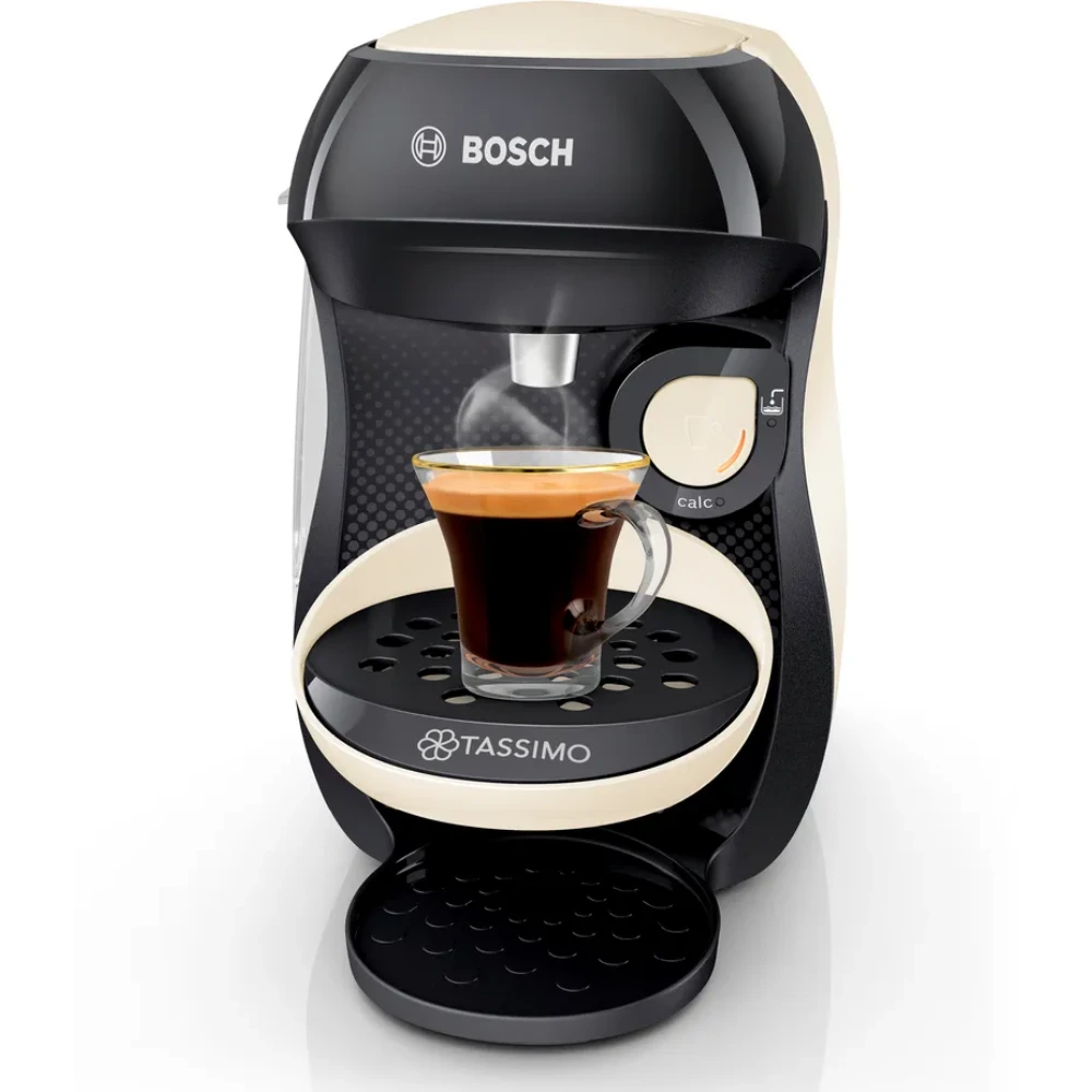 Bosch Tassimo Happy Pod Coffee Machine - Cream/Black | TAS1007GB