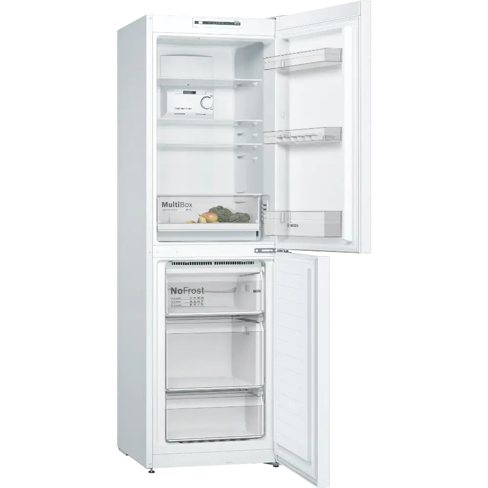 Bosch Serie 2 186cm 50/50 Frost Free Fridge Freezer - White | KGN34NWEAG