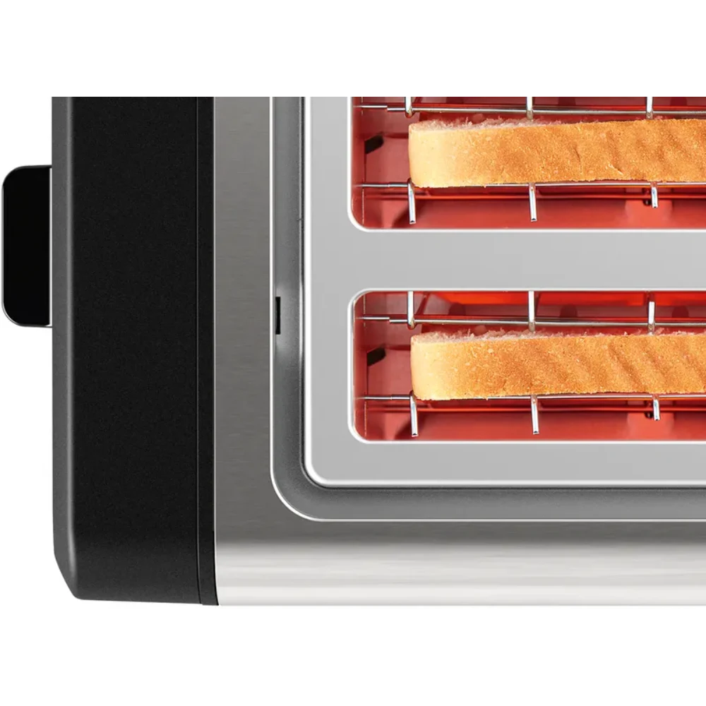 BOSCH DesignLine Plus 4 Slice Toaster - Stainless Steel | TAT4P440GB