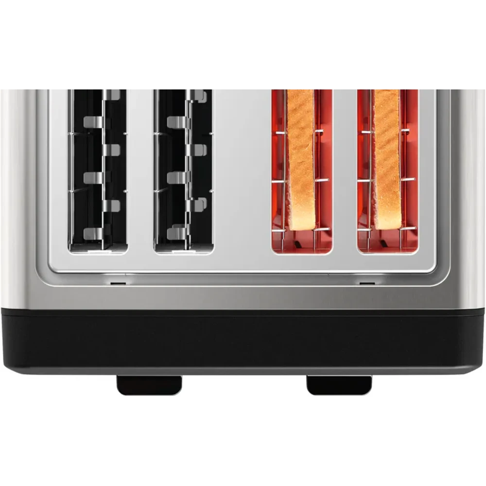 BOSCH DesignLine Plus 4 Slice Toaster - Stainless Steel | TAT4P440GB