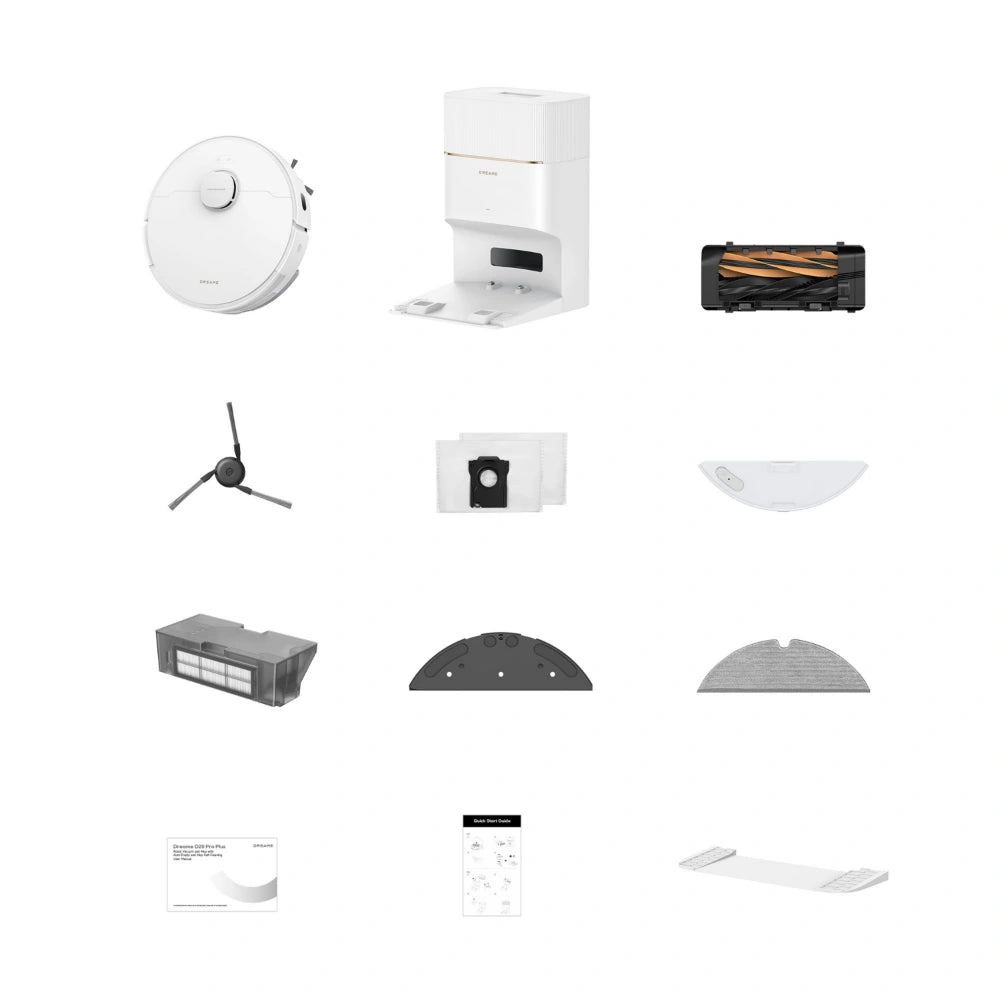 Dreame D20 Pro Plus Robot Vac Vacuum and Mop - White | RLD43SD