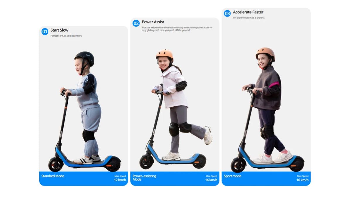 Segway Ninebot KickScooter C2 Lite Electric E Scooter - Blue / Black | KICKSCC2LITE