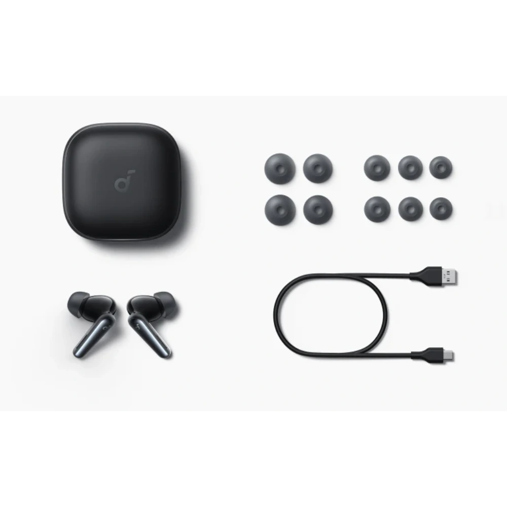 Soundcore Liberty 5 Noise Cancelling Wireless Bluetooth Earphones - Black | A3957G11