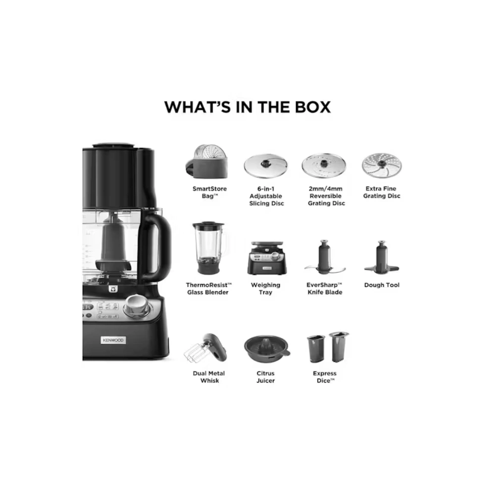 Kenwood Multipro XL Weigh + Food Processor - Black | FDM72.990BK