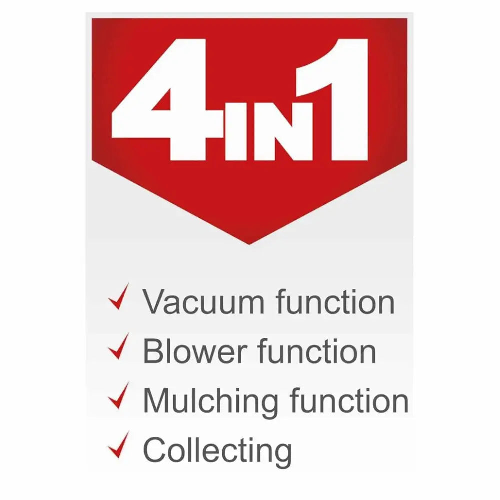 Scheppach 4 in 1 25.4cc Petrol Blower Blow Vac Vacuum | LBH2600P