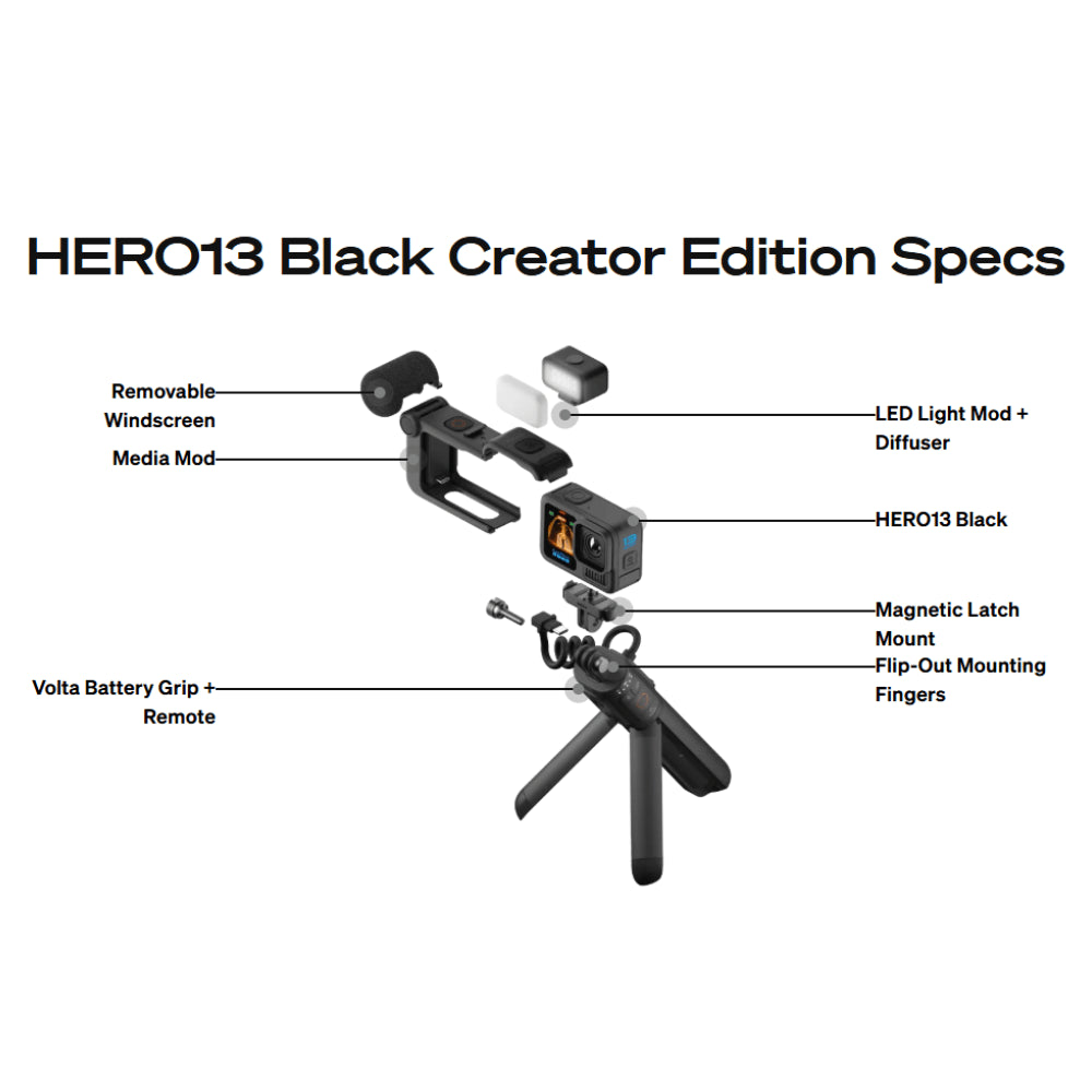 GoPro HERO13 Creator Edition Action Camera - Black | CHDFB-131-EU