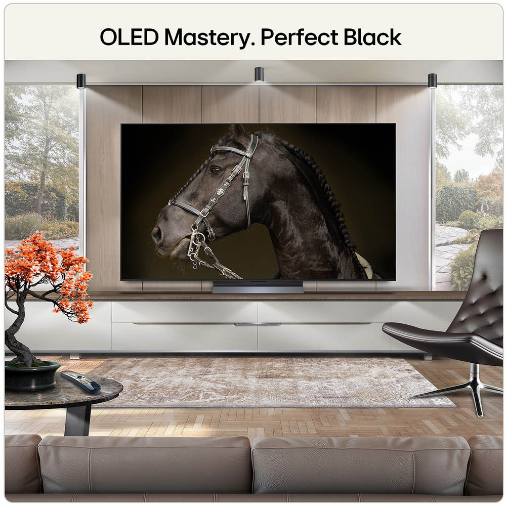 LG C6 65 Inch OLED Evo AI 4K Smart TV - Black