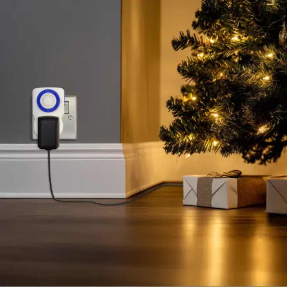 Masterplug 24 Hours Mechanical Timer Adaptor 3 Pack - White | TMS24/3-MP