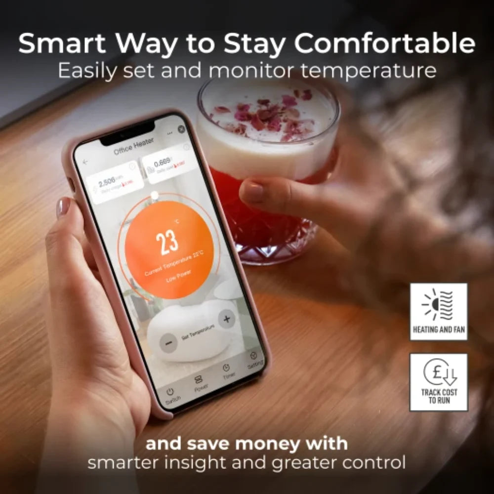 Masterplug Breeze Smartenergy Bladeless Heating and Cooling Fan - White | 301501