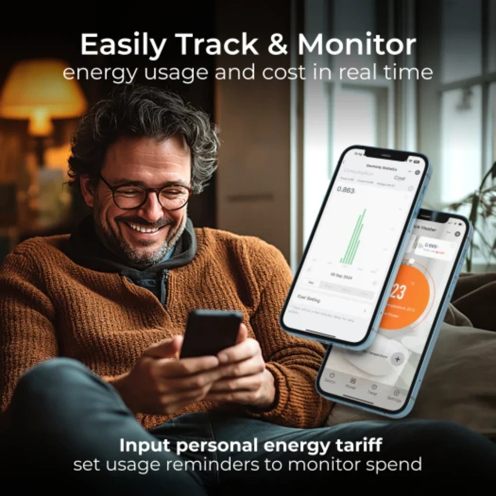 Masterplug Breeze Smartenergy Bladeless Heating and Cooling Fan - White | 301501