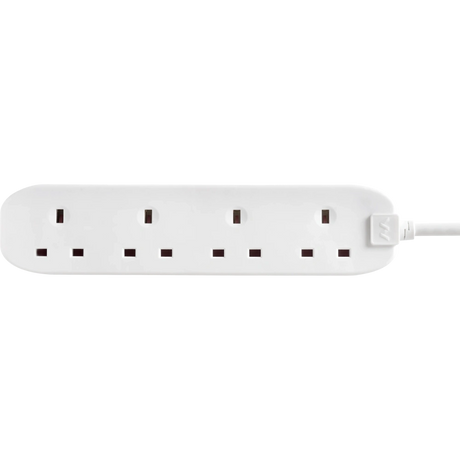 Masterplug 4 Gang 1 Metre Basics Extension Lead 13 Amp | BFG110N-MP