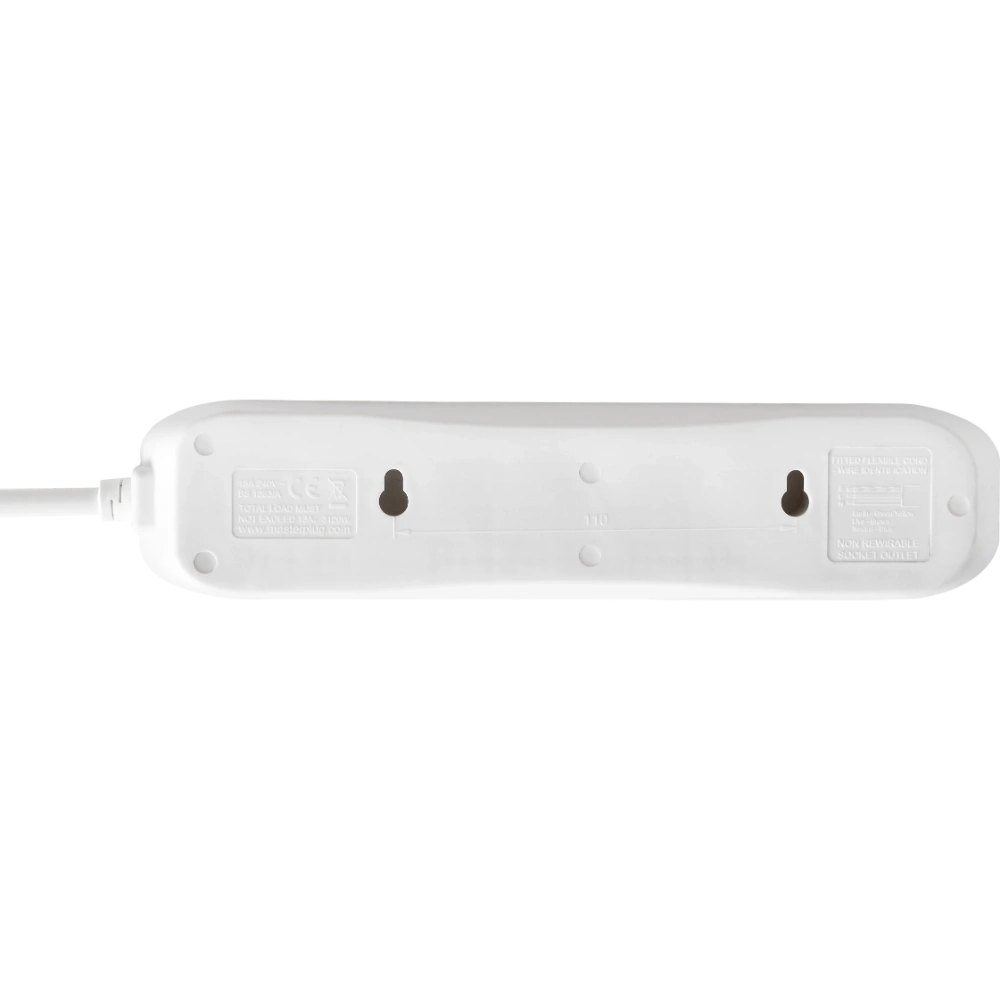 Masterplug 4 Gang 1 Metre Basics Extension Lead 13 Amp | BFG110N-MP