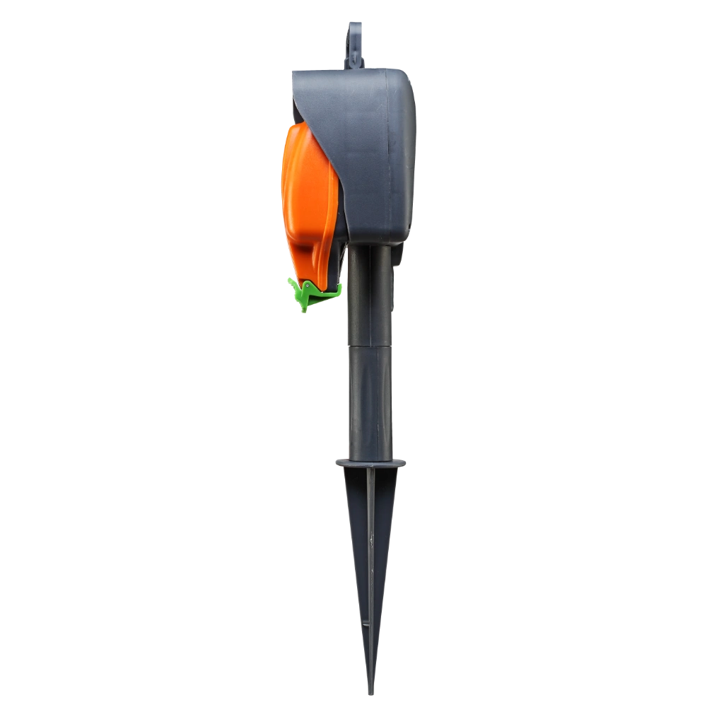 Masterplug 2 Socket 15 Metre Weatherproof Outdoor Garden Spike with Extension Lead | IPG215/2-MP