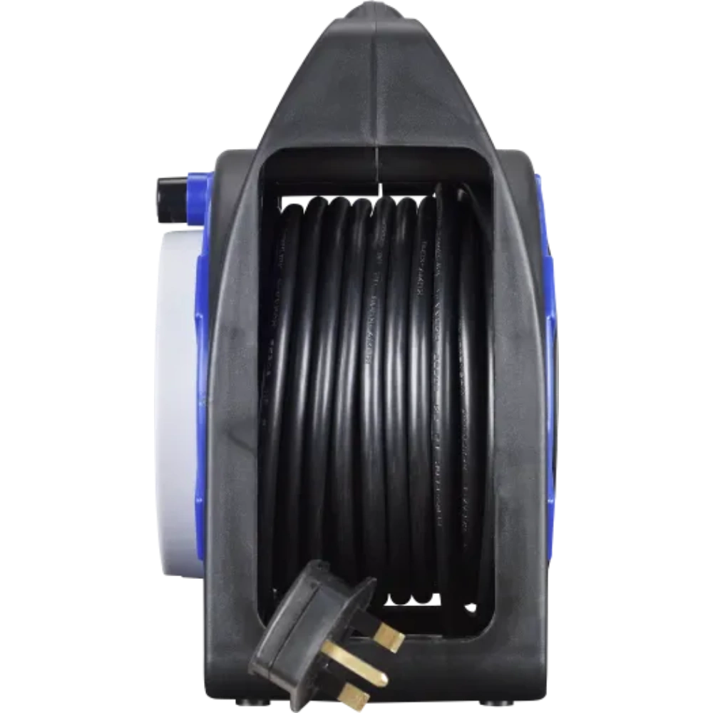 Masterplug Case Cable Reel 13A 4 Socket 15 Metre 240V | HST1513/4BL-MP