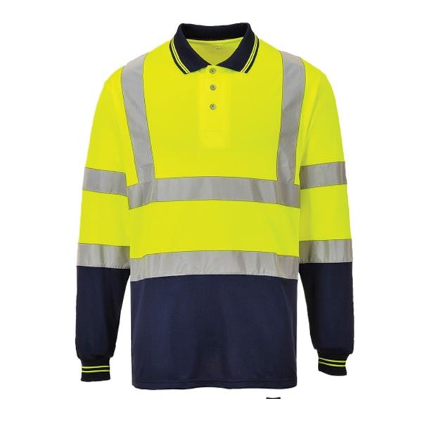 Portwest Long Sleeve Polo Shirt - Yellow