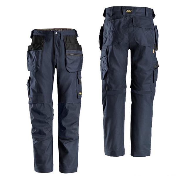 Snickers 6224 Canvas+ Stretch Work Holster Pocket Trousers - Navy