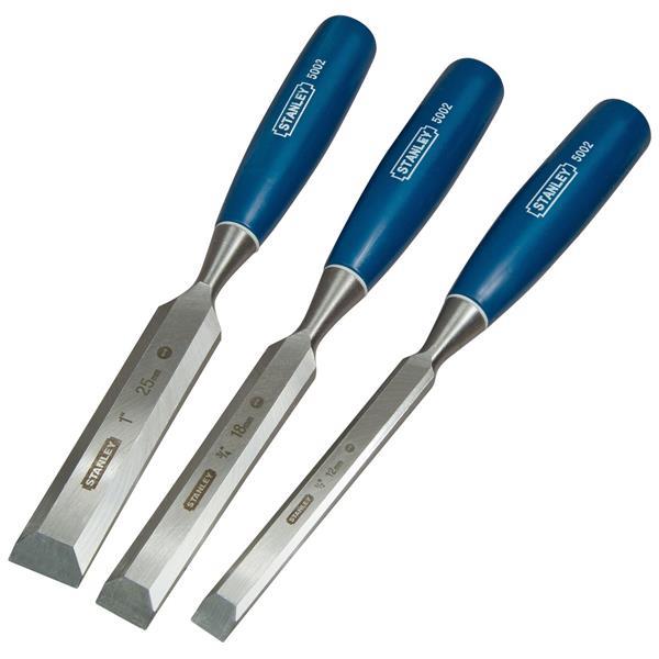 Stanley 5002 Bevel Edge Chisel Set 3 Piece | STA016128