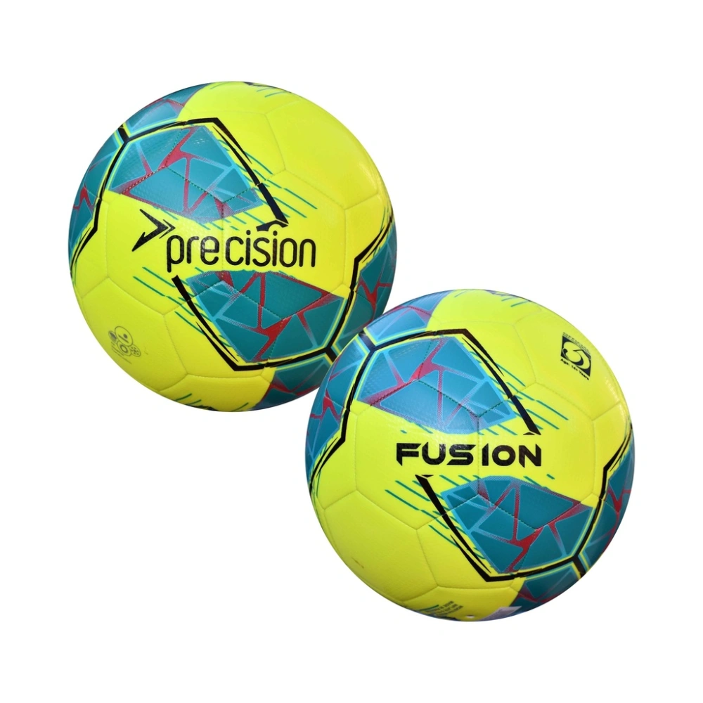 Precision Fusion FIFA Basic Training Ball Size 5 - Yellow / Teal / Cyan / Red | PRF2665