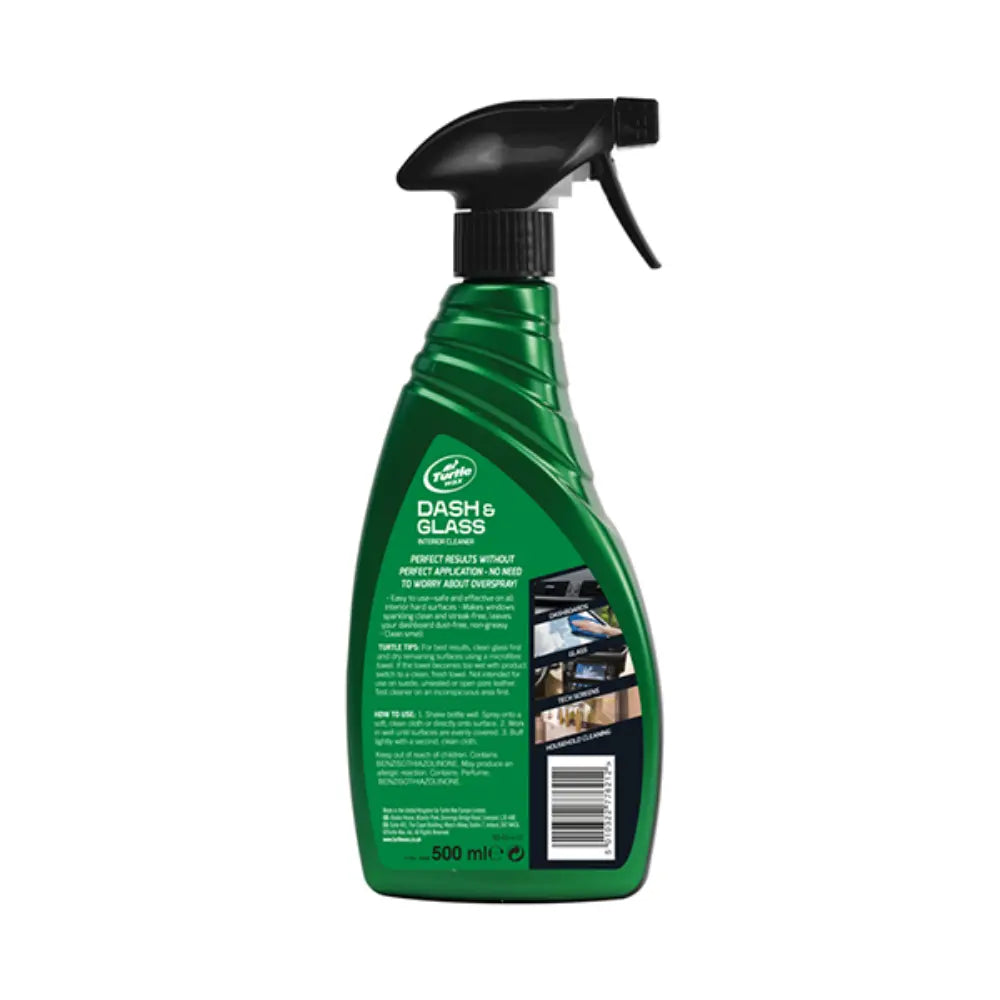 Turtle Wax Dash and Glass Interior Cleaner 500ml Spray Bottle | PRR.TW51783
