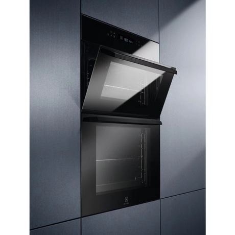 Electrolux Built-In Double Oven and Grill with 3D Hot Air - Black | KDFCC00K