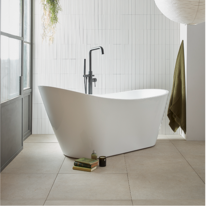PARADIGM | Single & Double Ended Slipper Modern Freestanding Bath | 1660mm x 1700mm