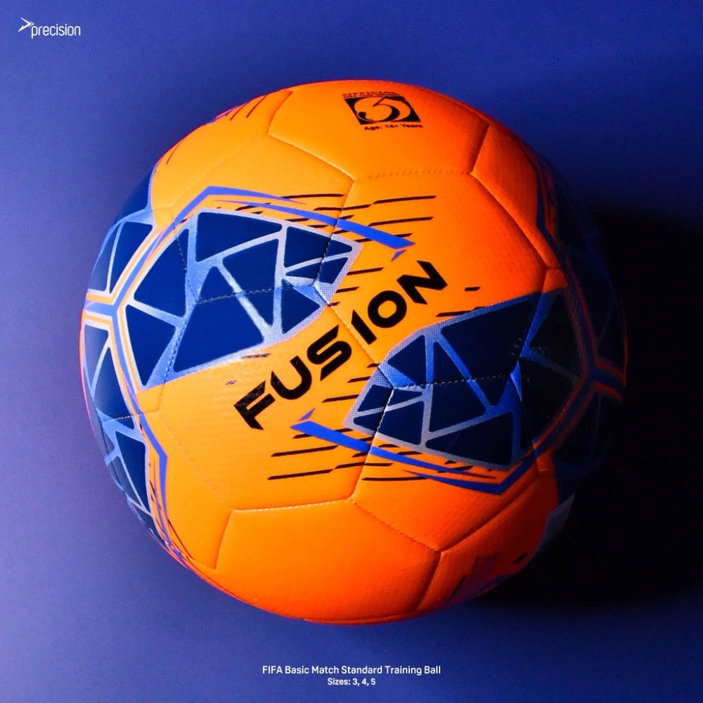 Precision Fusion FIFA Basic Training Ball Size 5 - Orange / Blue / Royal / Grey | PRF2655