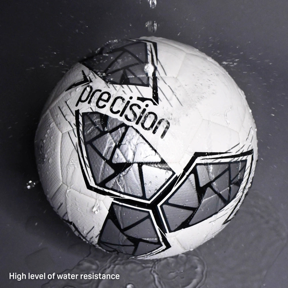 Precision Fusion FIFA Basic Training Ball Size 5 - White / Silver / Black / White | PRF2625