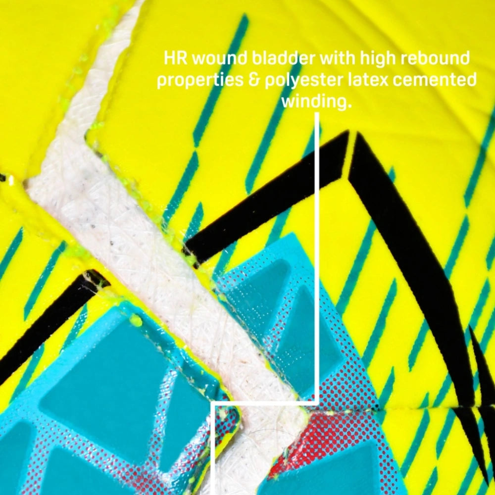 Precision Fusion FIFA Basic Training Ball Size 5 - Yellow / Teal / Cyan / Red | PRF2665