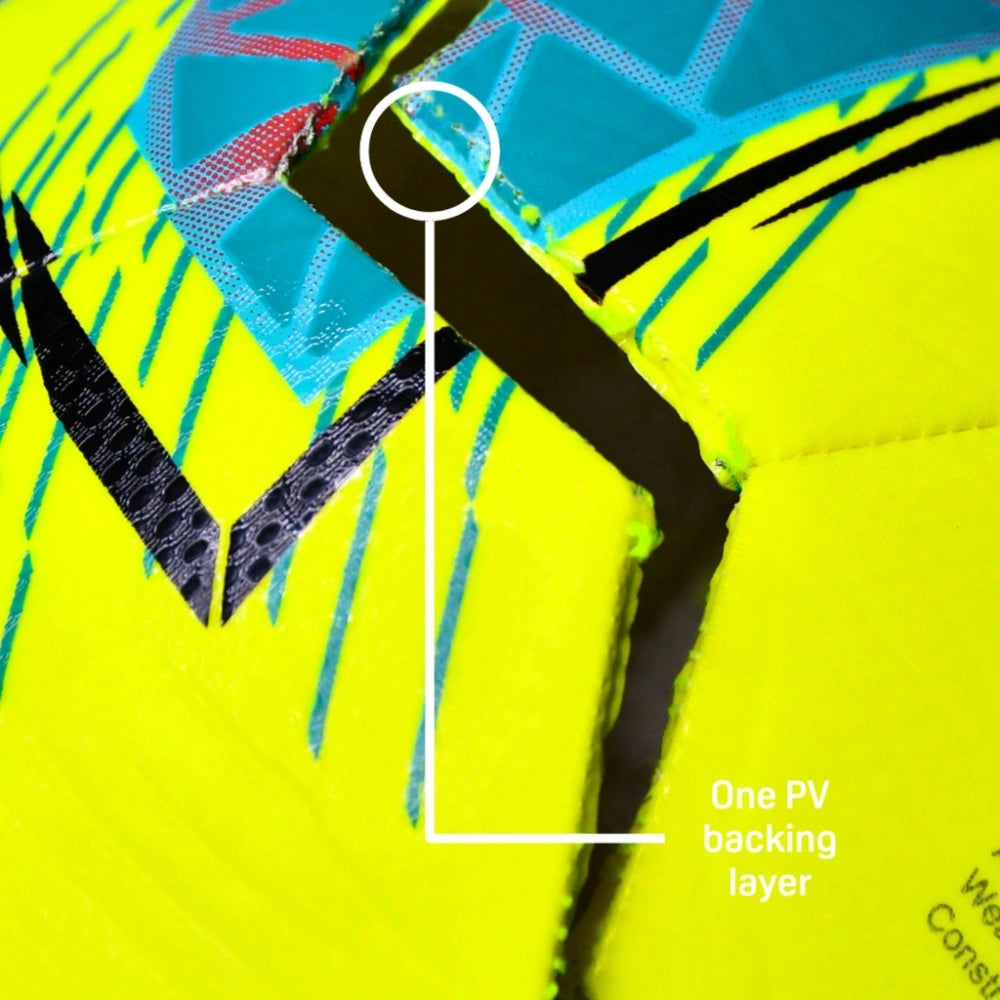 Precision Fusion FIFA Basic Training Ball Size 5 - Yellow / Teal / Cyan / Red | PRF2665