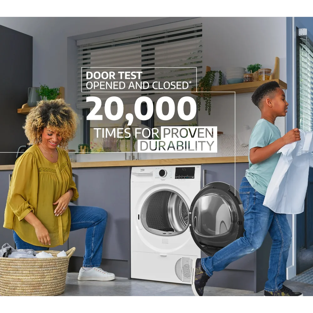 Beko Pro 8kg Heat Pump Tumble Dryer - White | BM3T3822W