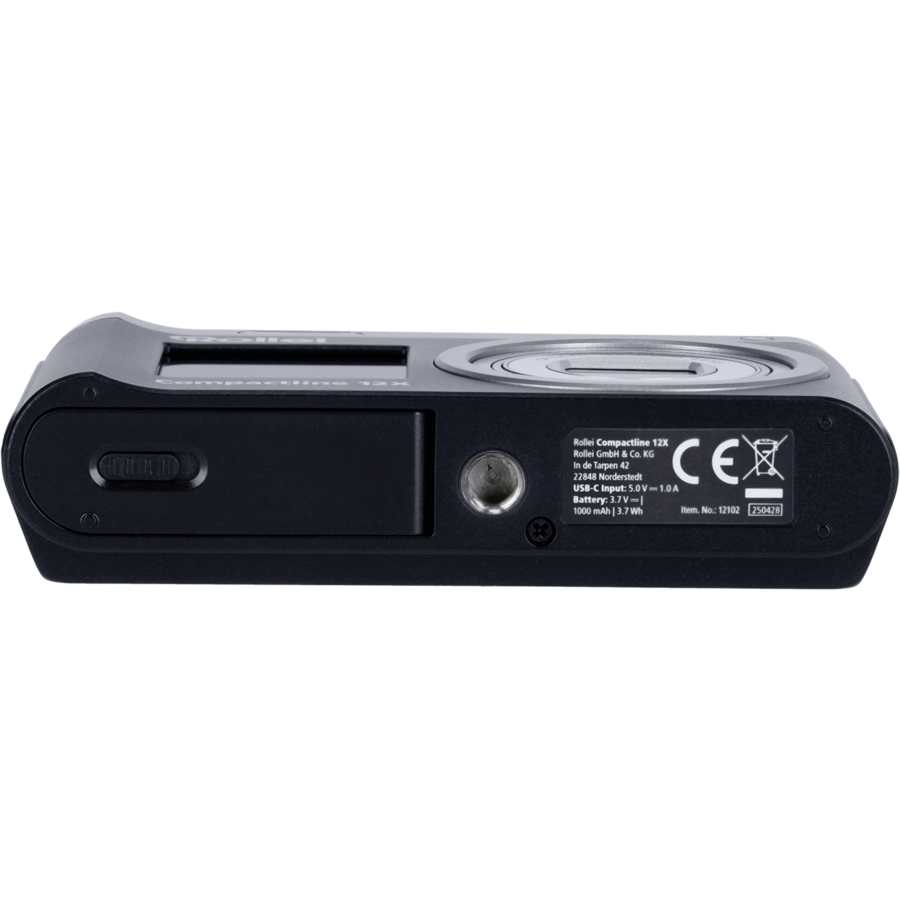 Rollei Compactline Digital Camera 12x Zomm - Black | 12102