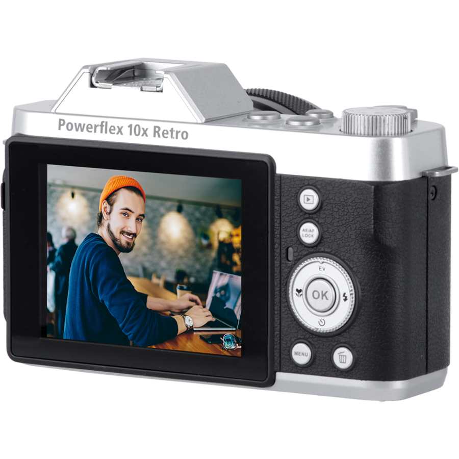 Rollei Powerflex Retro Digital Camera 10x Zomm - Black | 40530