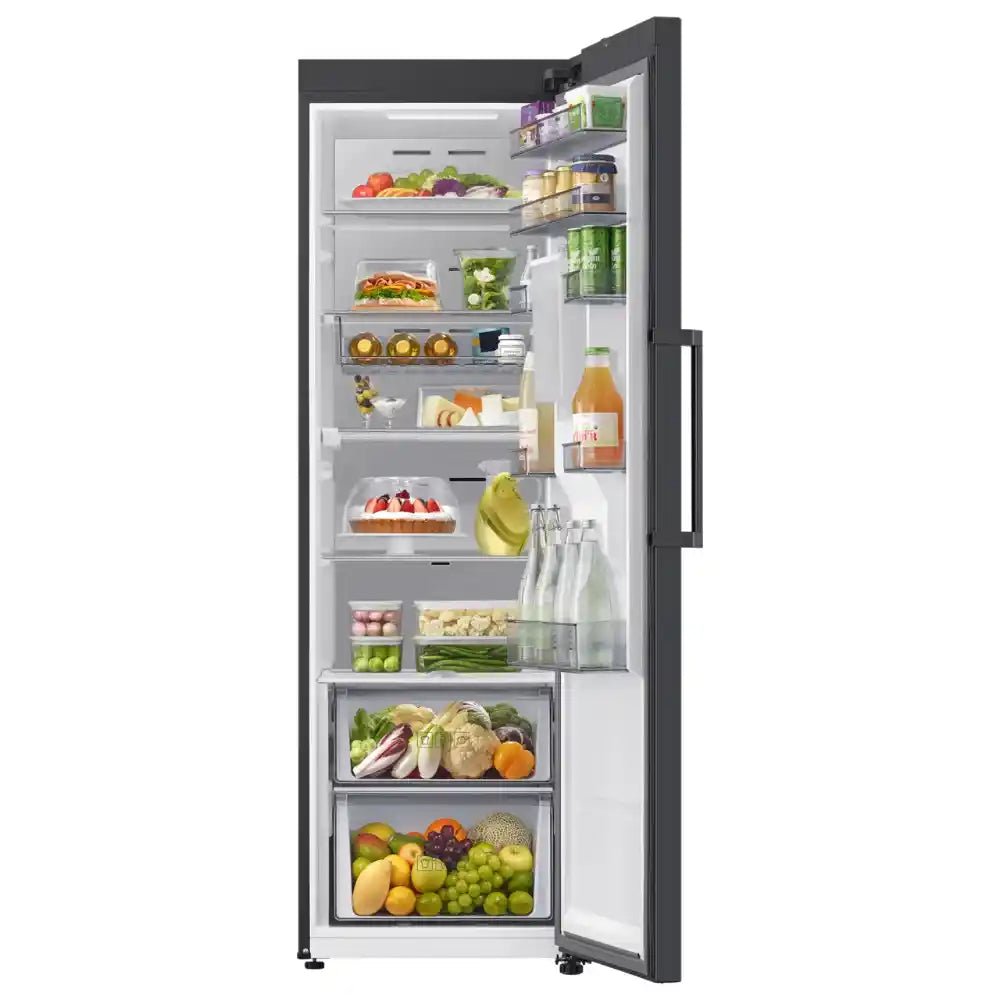 Samsung SpaceMax 185.8cm Upright Tall Larger Fridge - Gentle Black | RR70H39DEFEU