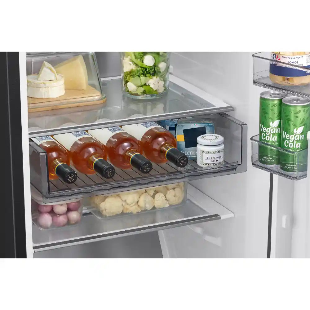 Samsung SpaceMax 185.8cm Upright Tall Larger Fridge - Gentle Black | RR70H39DEFEU