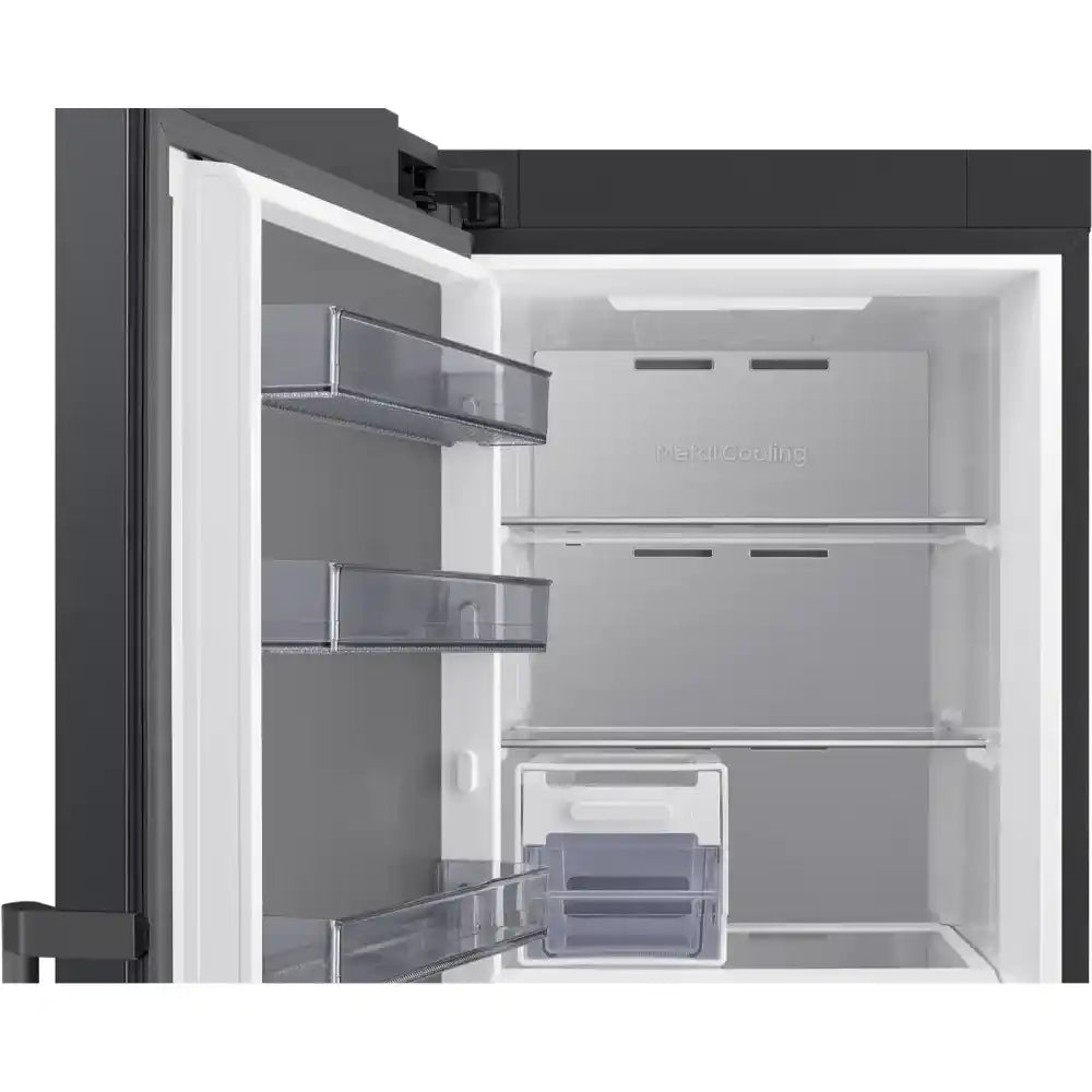 Samsung SpaceMax 185.8cm Upright Tall Freezer No Frost - Gentle Black | RZ70H32HEFEU