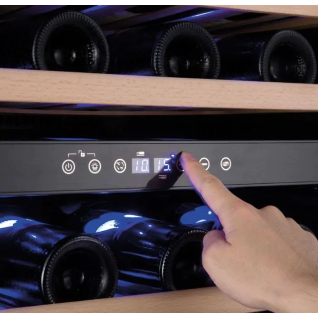 Amica 46 Bottle 60cm Freestanding Wine Cooler - Black | AWC600BL