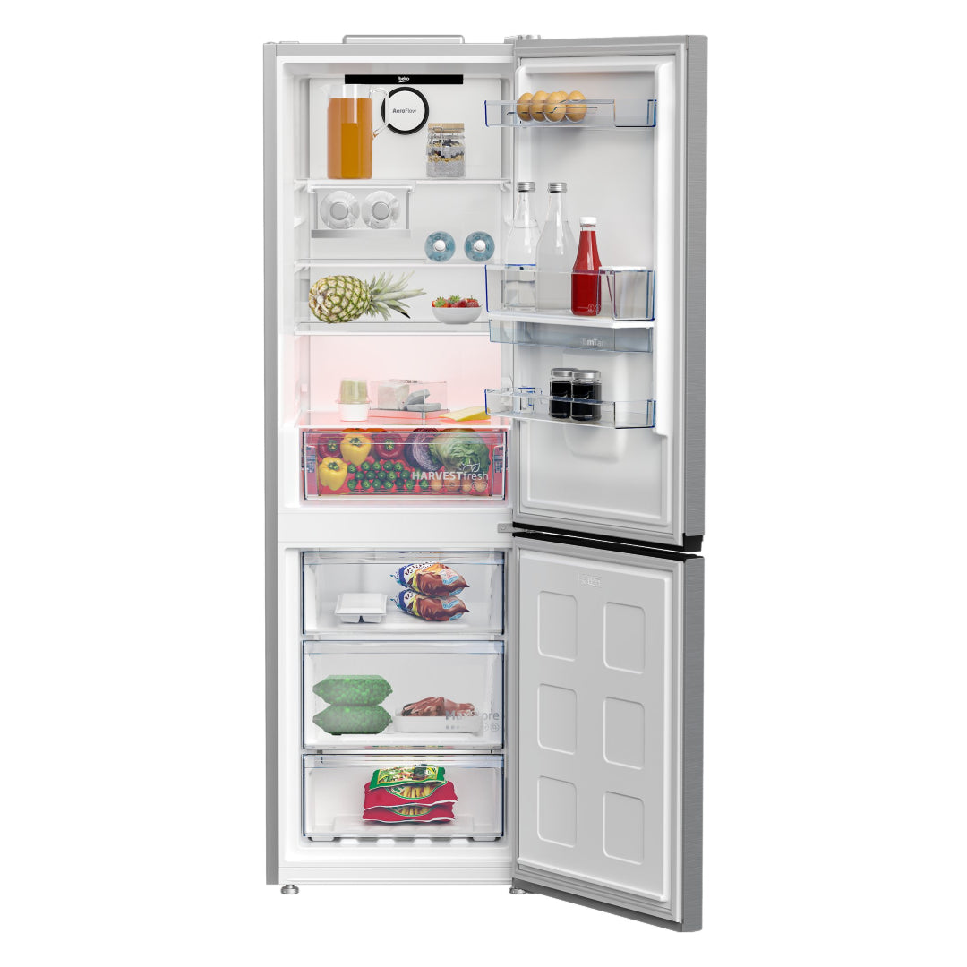 Beko 186.5cm Pro HarvestFresh 60/40 Fridge Freezer - Stainless Steel | CNB3G4686DVPS