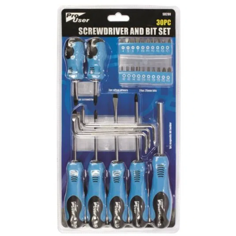 Prouser 30 Piece Screwdriver and Bit Set | SD280